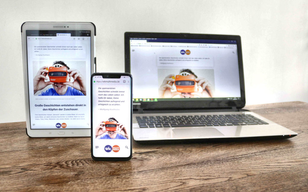 Webseiten erstellen lassen für alle Displays - Mobile first.